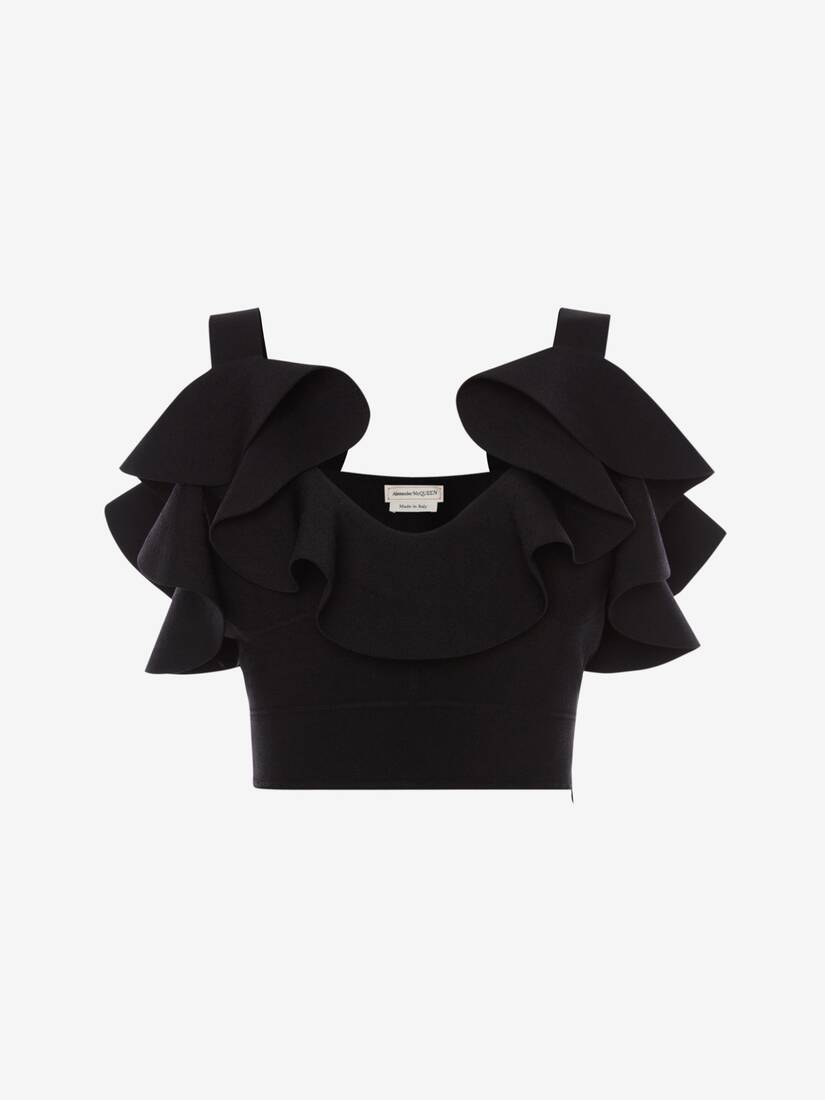 Tops Alexander McQueen Engineered Sculpted Knit Mujer - Negros - Mexico 782-WMBAKF